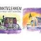 Streetartparcours 'Kind met inktvlekken'